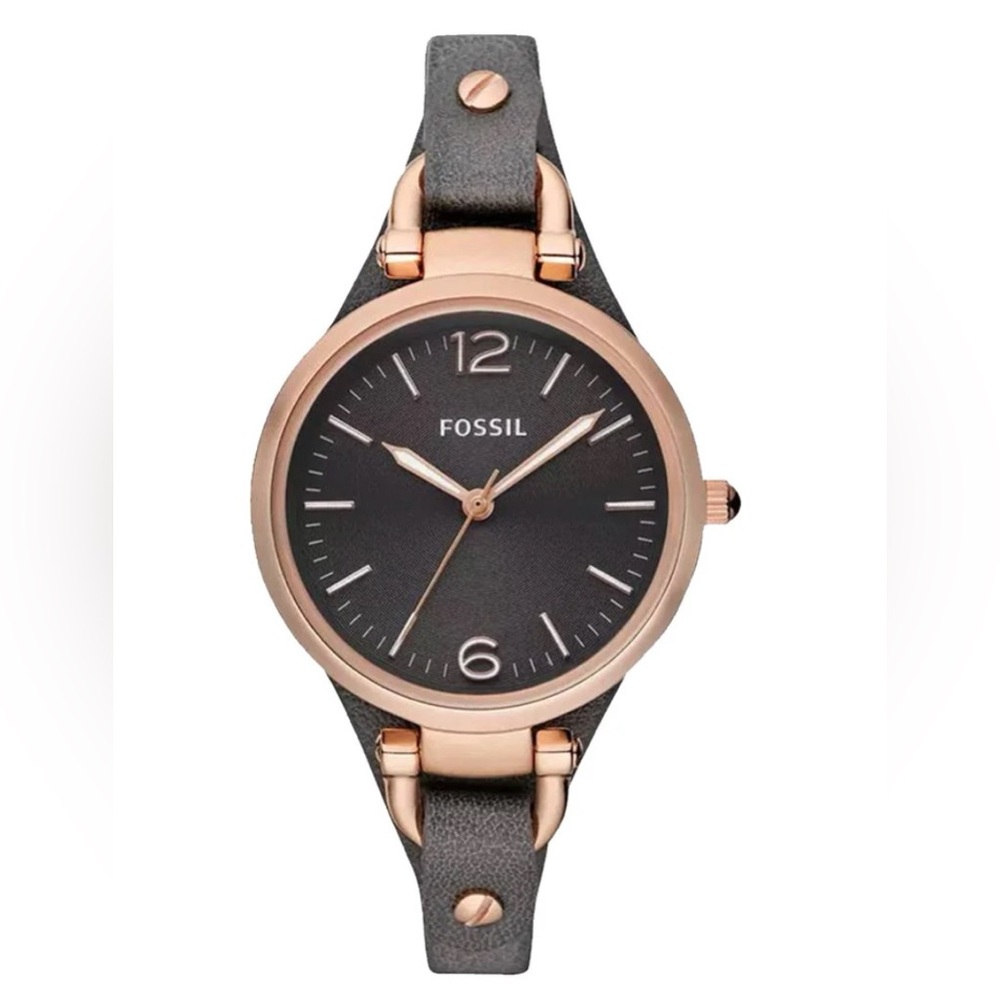 Fossil Watch (ES3077) Rose Gold and Brown/Gray